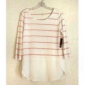 Red & White Stripped Blouse